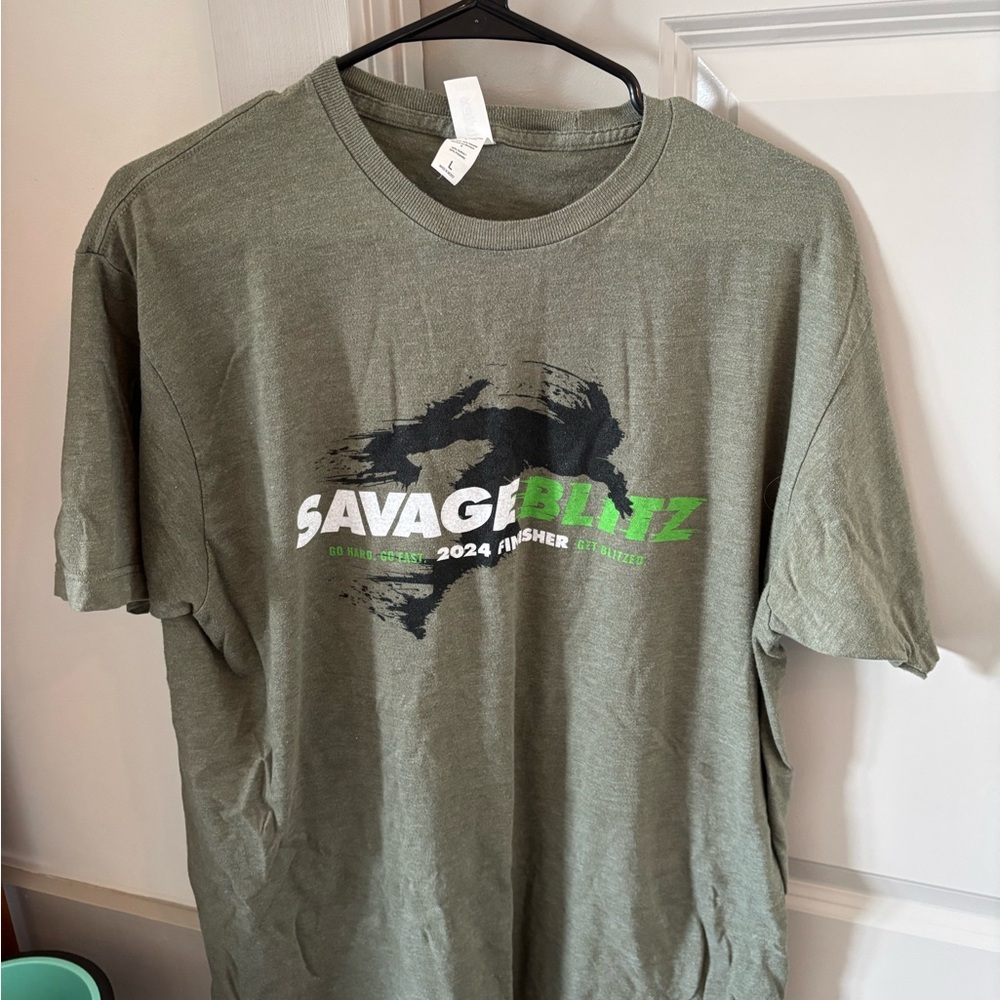 Green Men's Savage Blitz 2024 Finished T-Shirt